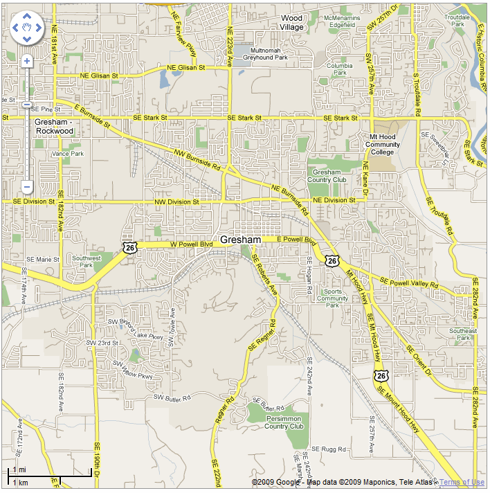 Gresham Map Ask A Merchant Portland 